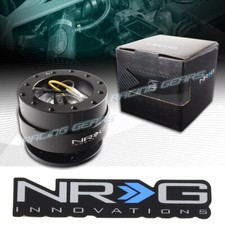 Black Aluminum Ball Lock 6-hole Nrg Steering Wheel Gen 2.0 Quick Release Adapter