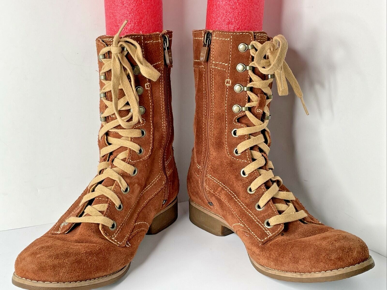 Mid Lace Boots Ankle Boots Lace up 