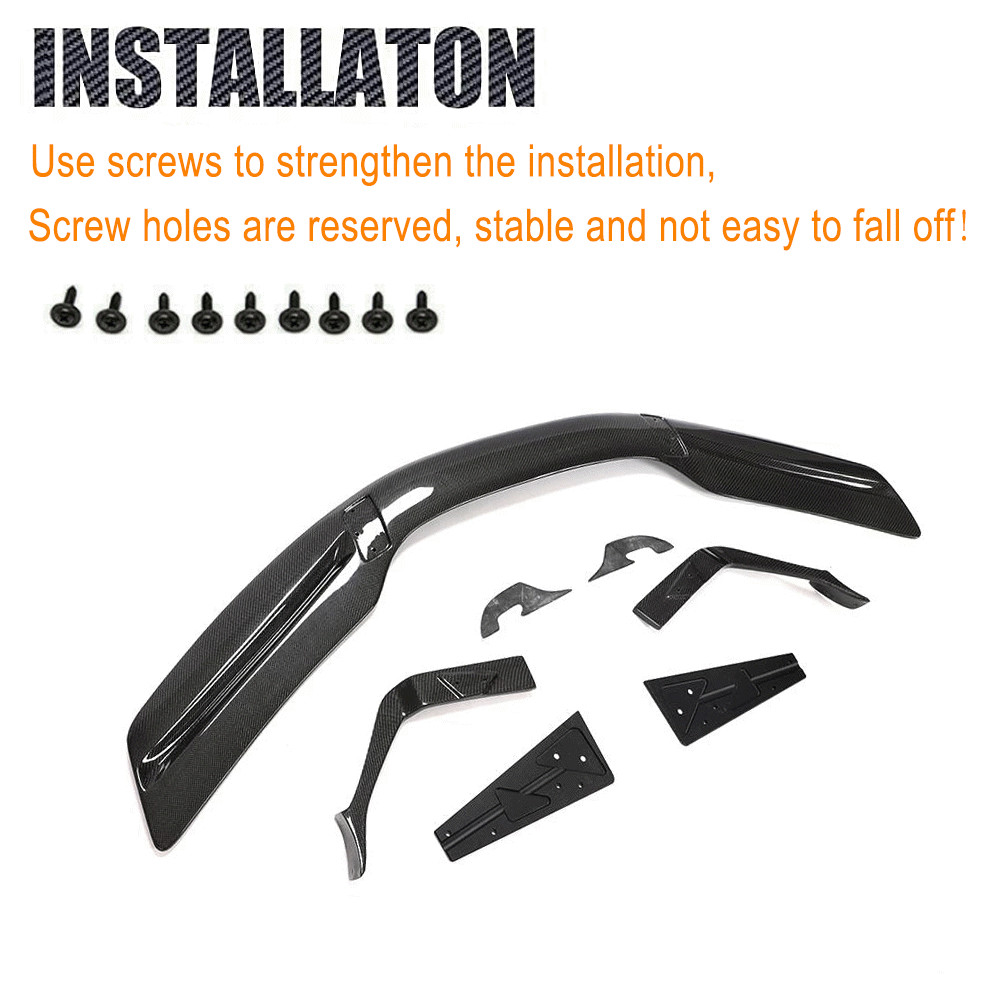 For McLaren 540C 570S 570GT 2015-2019 Real Carbon Rear Trunk Spoiler Sport Wing