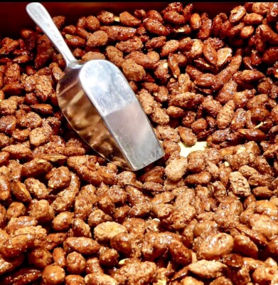 1 kg Frische Gebrannte Mandeln | Feuergebrannt | Jahrmarkt | Kirmes | Volksfest