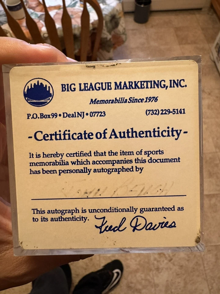 CINCINNATI REDS JOHNNY BENCH AUTOGRAPHED SIGNED MLB HALL OF FAME BASEBALL PSA - Image 4 of 4