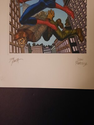 ジョン・ロミータ・Jr氏 直筆サイン Spider-Man CGC9.8 SEALED SPIDERMAN LITHOGRAPH SIGNED BY JOHN ROMITA AND JOHN