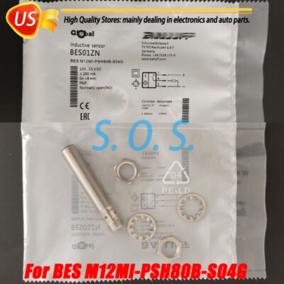 For BALLUFF BES01ZN Inductive Sensor BES M12MI-PSH80B-S04G 10-55VDC 200mA 8mm