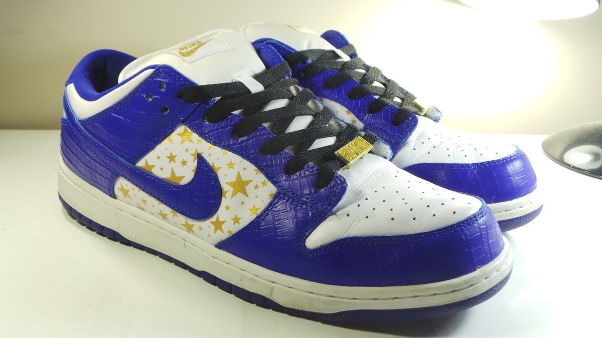 2021 NIKE DUNK SB LOW DH3228-100 SUPREME STARS 10.5 AIR FORCE MAX