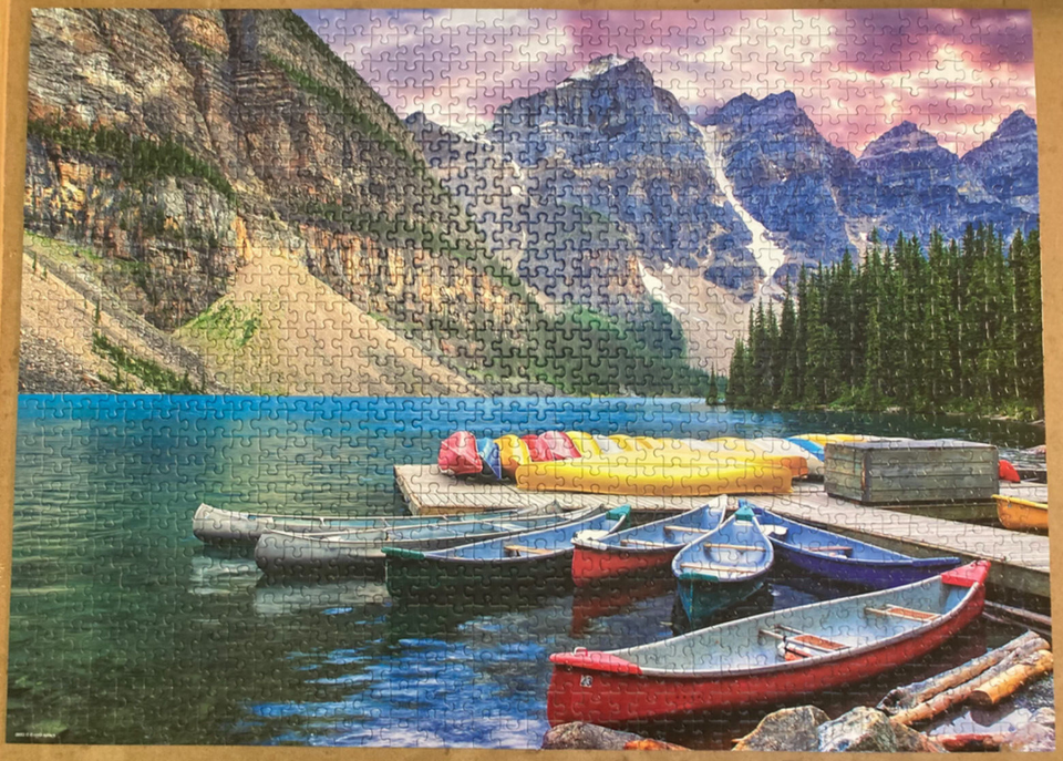 Canoes on the Lake 1000 Piece Jigsaw Puzzle Eurographics | eBay