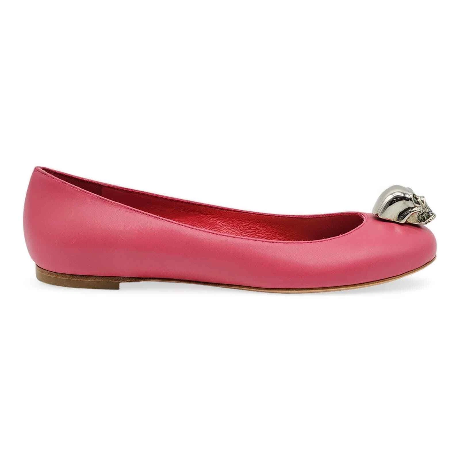 Ballerine Alexander McQueen teschio pelle rosa 36 5 6 5 US