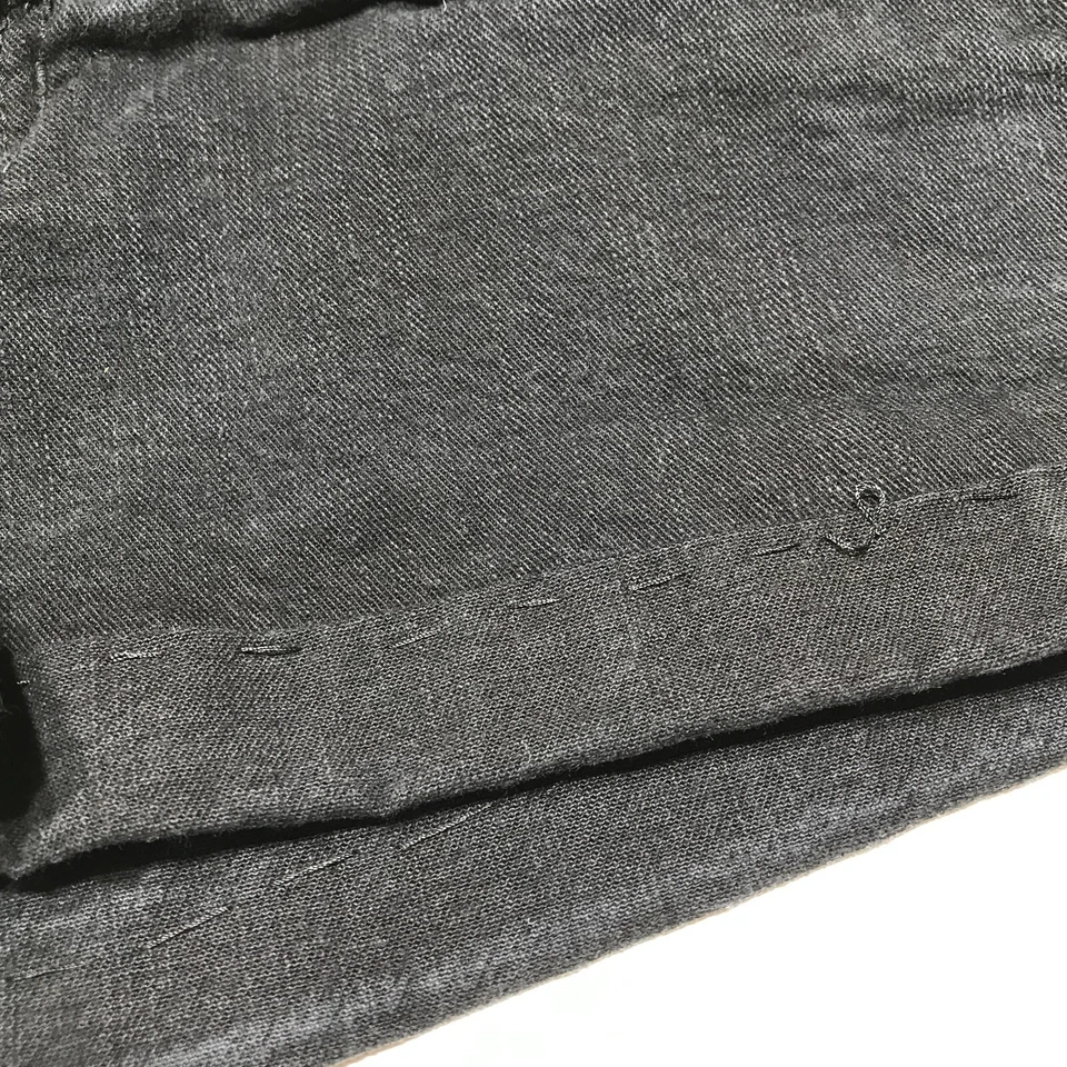 Pantalones Cortos Refuge Para Mujer Talla 0 Negros Denim Shortie Puños 5 Bolsillos Elastizados Cremallera Mosca Foto 4 de 4