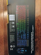 T-WOLF TF200 Gaming Office RGB USB Wired Keyboard Mouse Combo Set Black