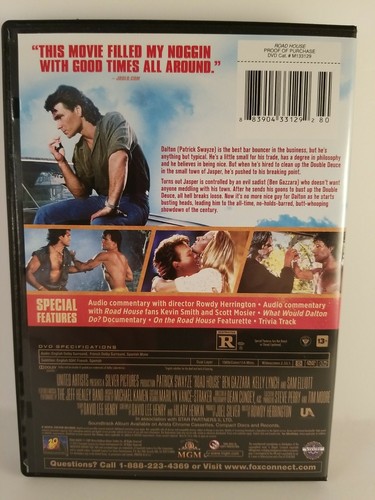 Road House DVD with Patrick Swayze - Picture 2 of 5