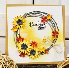 New, Retired Sizzix Thinlits Funky Wreaths 664434 10pc Retail 24.99 Tim Holtz