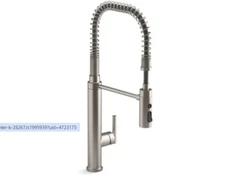 NEW Kohler K-24982-VS #331 Purist 1.5 GPM Single Hole Pre-Rinse Kitchen Faucet w