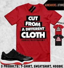 Shirt Match AJ 11 Low Bred 2025 Sneaker Matching Tee Cut From A Different Cloth