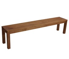 Gartenbank Sitzbank Holzbank Gartenmöbel Bank ohne Lehne BONITA 4-sitzer 190cm