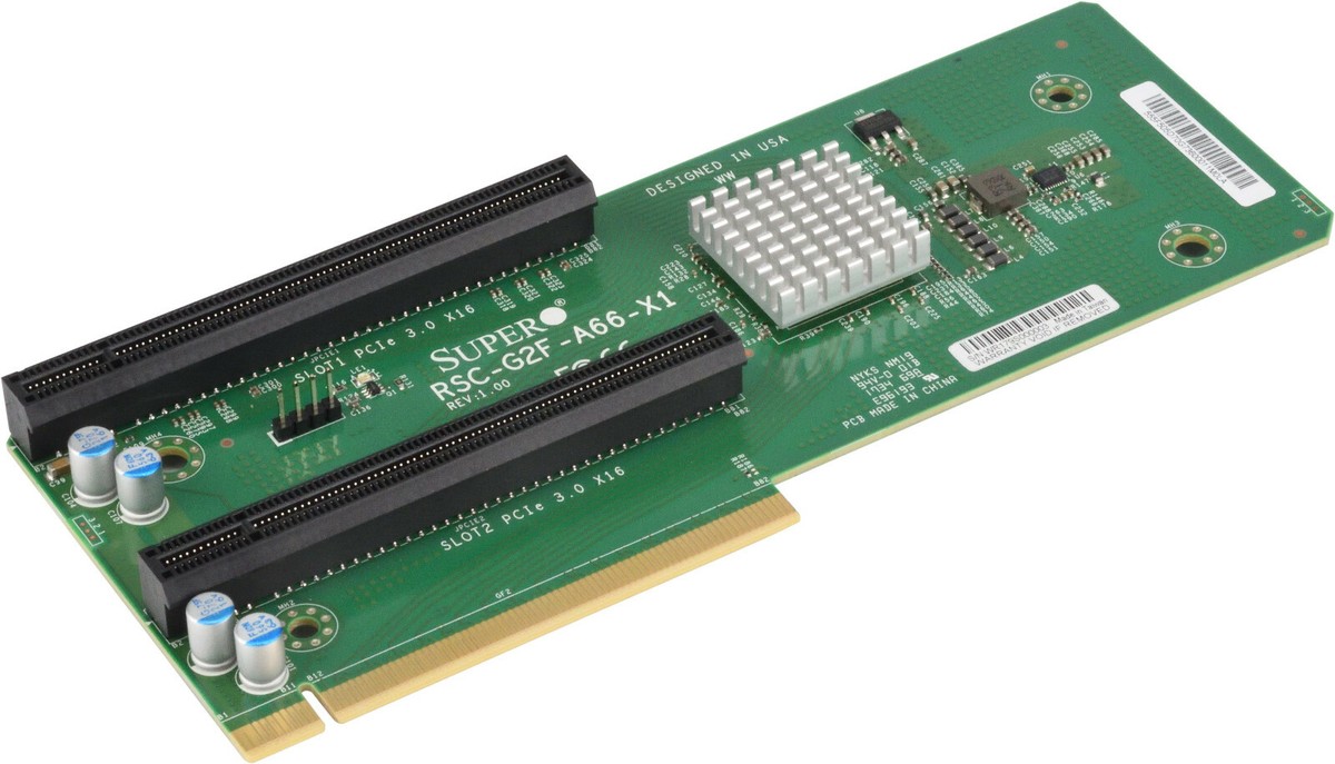 Supermicro RSC-G2F-A66-X1 2U Front LHS Active GPU riser card with