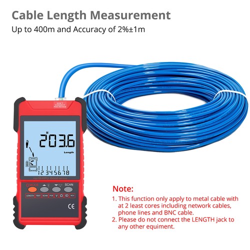 LCD Kabeltester Kabelsucher Leitungssucher Netzwerktester POE-Test Wire Tracker - Bild 3 von 13