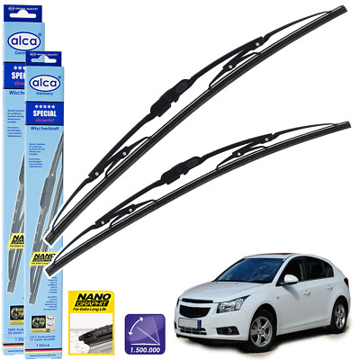 Fits Chevrolet Cruze 2009-on Wiper Blades Alca Special AS24''18'' Front set of 2