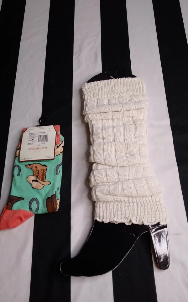 Calcetines cortos Sock Smith para mujer con gráficos occidentales talla 9-11 y calentadores de piernas Bobbie Brooks Foto 4 de 4
