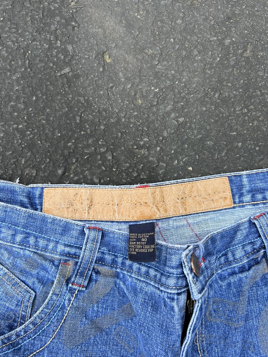 Vintage Snoop Dogg Denim Blue Jeans Carpenter Shorts 90s Hip Hop