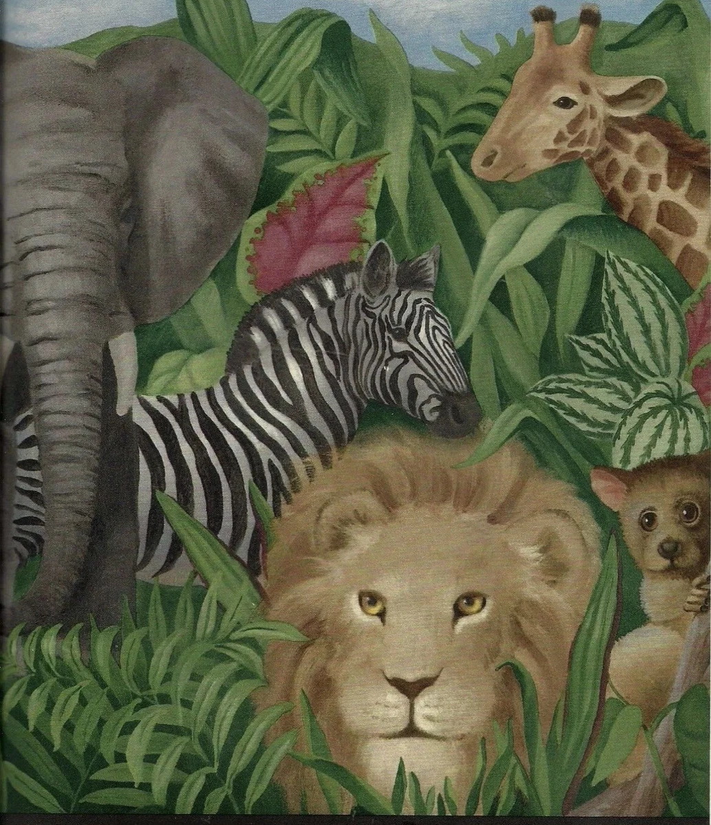 Jungle Animals Wallpaper Border