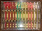 Vintage set of 12 plastic Sports SWIZZLE STIR STICKS w/ Case - golf, football... — photo 9
