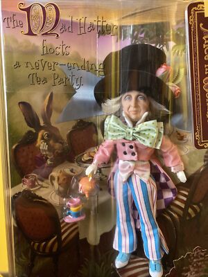 2007 Alice In Wonderland- Mad Hatter- Barbie Collector- Silver