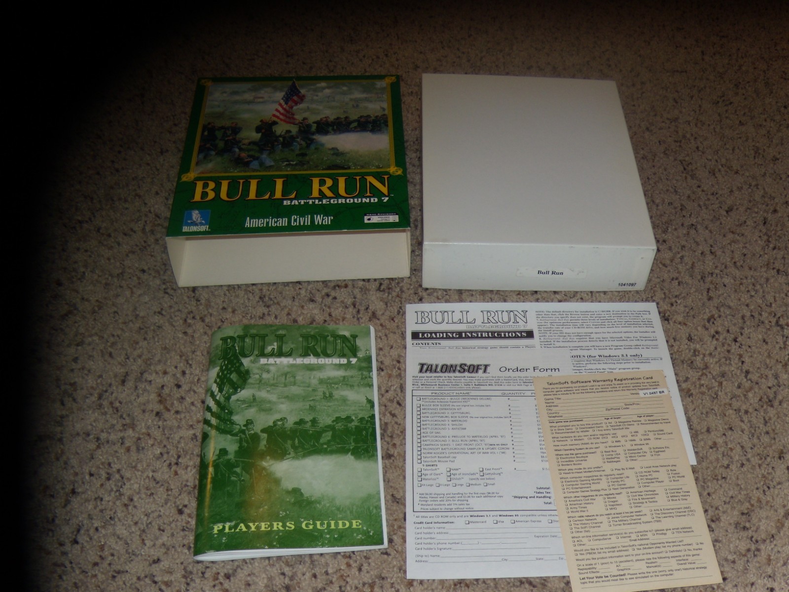 Box, guide and pictured inserts Bull Run Battleground 7 - No Game | eBay