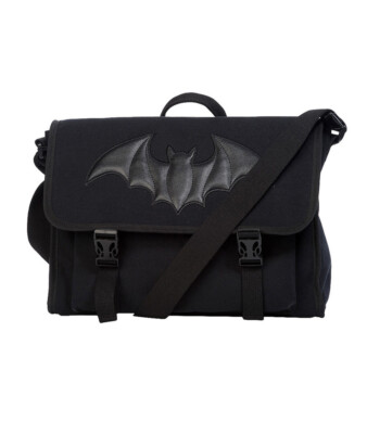 Banned Umhängetasche Dragon Frenzy Tasche Messenger Bag Fledermaus Gothic Bat
