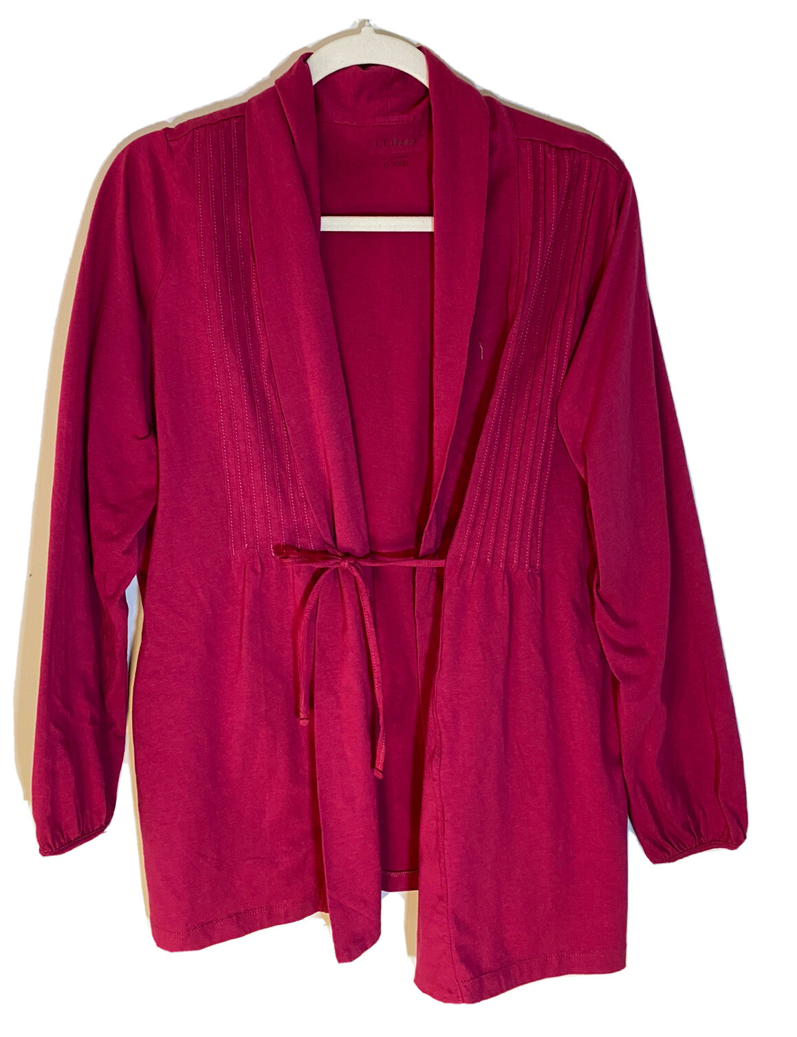 LL Bean Ladies XL Cotton Knit Long Cardigan eBay