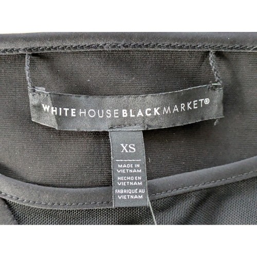 White House Black Market Wende Etuikleid Gr. XS schwarz weiß geblümt Neu mit Etikett - Bild 6 von 9