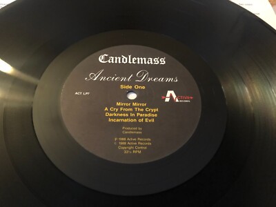 CANDLEMASS Ancient Dreams LP Vinyl 1988 RARE UK 1st Press ACT LP7