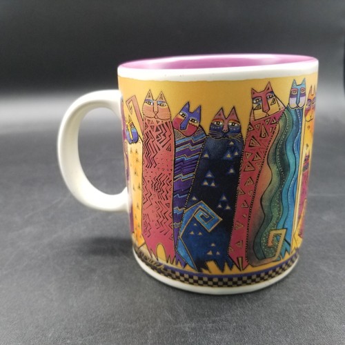 3 tazas Laurel Burch de colección - gatos felinos 3 estilos cosas míticas, fantásticas y salvajes - Imagen 11 de 19