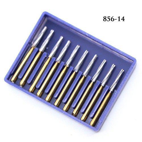 10 Pcs Dental Carbide Tungsten Trimming Finishing Polishing FG Burs Round/Flame - Picture 98 of 194