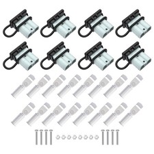 cnaodun 8 Pcs 6-10 Gauge Anderson Connector Plug 50A 12-36V Gauge, Grey
