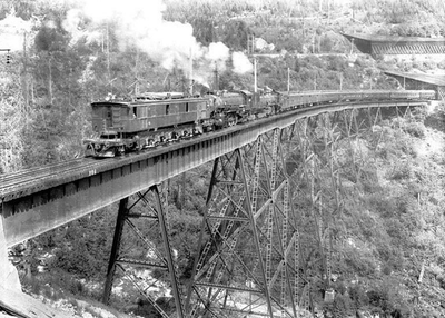 #ad #ad Great Northern Passenger train on the Martin Creek Bridge ca 1928 5 x 7 Photo $5.99