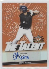 2020 Leaf Valiant The Talent Orange Prismatic 71/75 Drew Romo #TT-DR1 Auto 0q1p