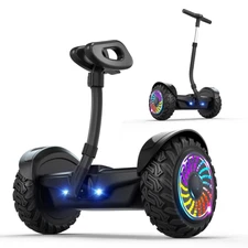 Electric 6.5 Inch Self-Balancing Scooter for Kids and Adults, Bluetooth Speakers