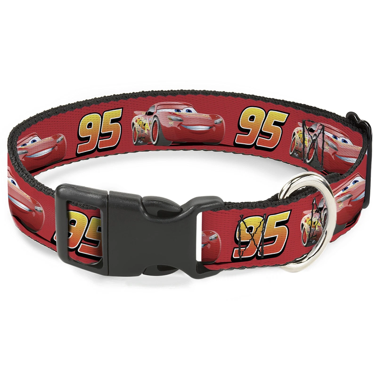 Plastic Clip Collar Cars Lightning McQueen Smiling Pose/95 Reds/Whit (US IMPORT)