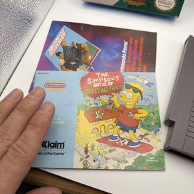Los Simpson Bart vs the Space Mutants Nintendo Nes CIB Aut&eacute;ntico En muy buena condici&oacute;n Forma