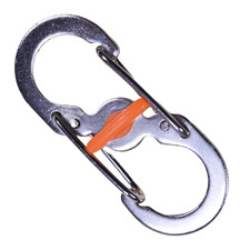 Double-Ended S-Carabiner Clips Mini Key Organizer, Bracelet Paracord Gear