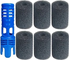 Pool Cleaner Sweep Hose Tail Scrubber Sponge Kit Fit for Polaris 3900 Black 