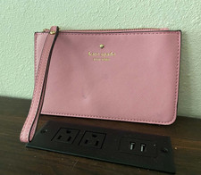 kate spade new york Pink Zip Wristlet Clutch ...