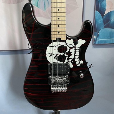 Warren DeMartini Blood&Skull Graphic Electric Guitar H Pickup Floyd Rose Bridge