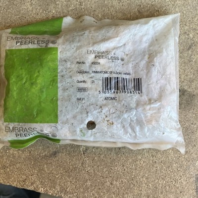 10 mm Winkel Endvorschub WRAS zugelassen Embrass Beutel 25 Stück