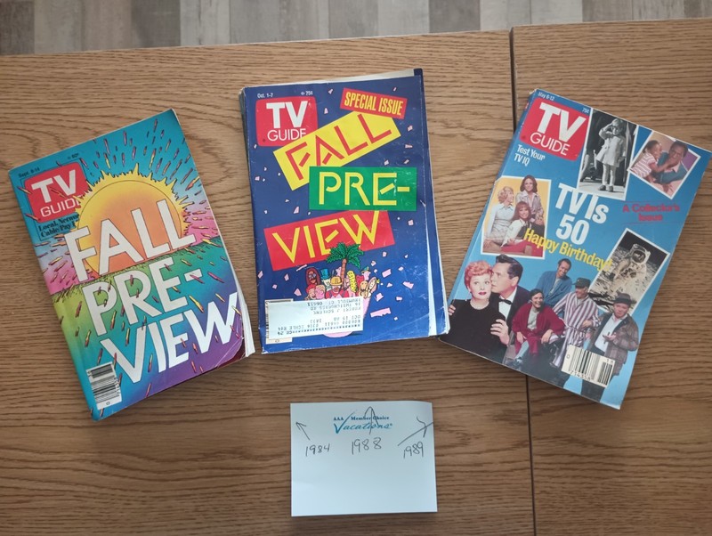 COLLECTION OF TV GUIDES FROM THE 1980’S AND 1990’S