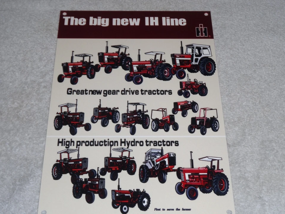 VINTAGE INTERNATIONAL HARVESTER TRACTOR LINE 12" METAL FARM GASOLINE & OIL SIGN! - Image 4 of 4