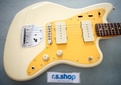 Fender Squier J Mascis Jazzmaster E-Gitarre - Vintage White mit Koffer - Bild 1 von 4