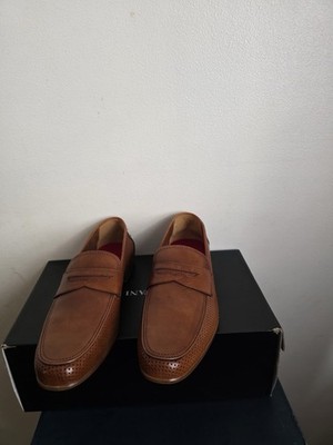 Alfani Alfatech Blaine Penny Loafer Mens Size 8.5  Brown Leather Shoes
