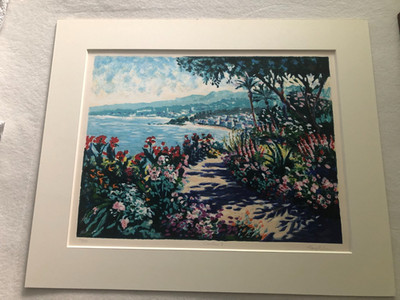 Hazel Soan serigraph Coastline 2 limited edition no 10/295 31 1/2 x 24 1/2 in.