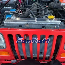 3 Rows Aluminum Radiator For 1987-2006 Jeep Wrangler YJ TJ 2.4L 2.5L 4.0L L4 L6