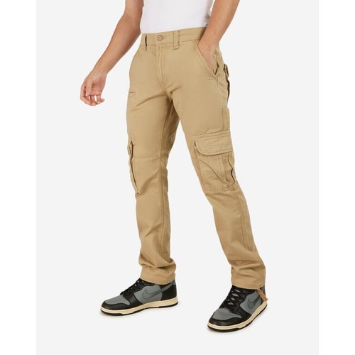 Jordan Craig Khaki Cargo Paratrooper Pants Sz 42/32 Work Utility Pockets Cotton - Picture 2 of 5
